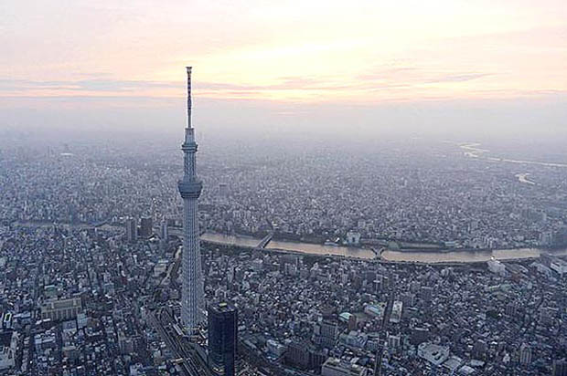 самая высокая телебашня, Токийская телебашня, телебашня в Японии, Tokyo Skytree, Останкинская телебашня, Киевская телебашня, Canton Tower, Акира Минагава