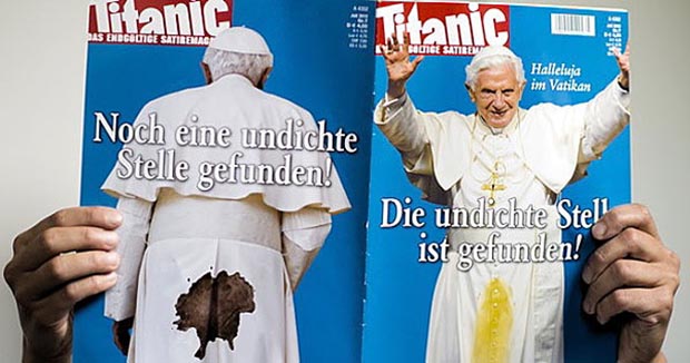 Папа Римский, журнал Titanic, Лео Фишер, Ватикан, Бенедикт XVI