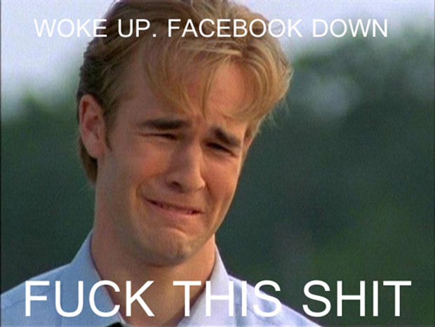 Facebook, Facebook упал, Фейсбук упал, демотиваторы, интернет-мемы, демотиваторы Facebook, демотиваторы Фейсбук