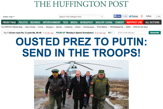 Война, Крым, Крымская война, СМИ, иностранные, западные, Spiegel, CNN, Huffington Post